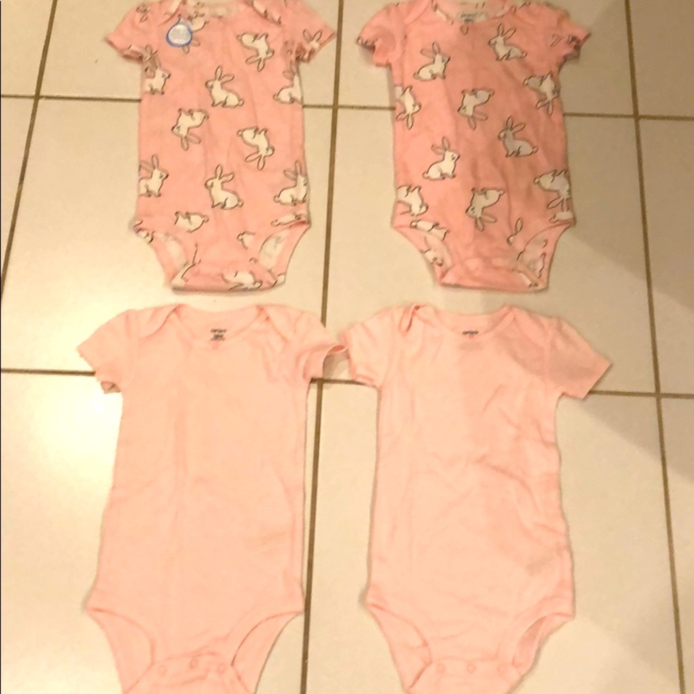 Carter’s twins girls onsie 18months set 4 items